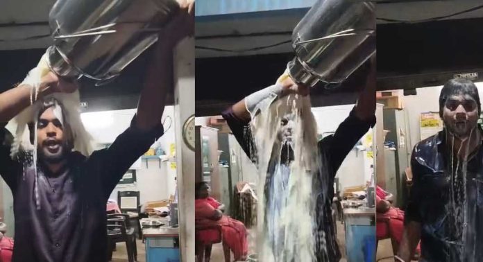 തലയിലൂടെ പാലൊഴിച്ച് പ്രതിഷേധിച്ച യുവാവിന്റേത് നാടകം ; റീച്ച് ഉണ്ടാക്കാനുള്ള തന്ത്രമെന്ന് ആക്ഷേപം ; ക്ഷീര കർഷകർ രംഗത്ത് തലയിലൂടെ പാലൊഴിച്ച് പ്രതിഷേധിച്ച യുവാവിന്റേത് നാടകം ; റീച്ച് ഉണ്ടാക്കാനുള്ള തന്ത്രമെന്ന് ആക്ഷേപം ; ക്ഷീര കർഷകർ രംഗത്ത്