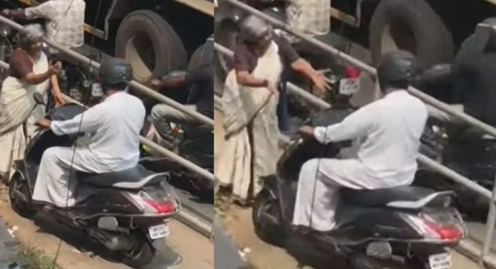 കോഴിക്കോട് നടപ്പാതയിലൂടെ സ്കൂട്ടര് ഓടിച്ചയാളുടെ ലൈസൻസ് സസ്പെൻഡ് ചെയ്തു കോഴിക്കോട് നടപ്പാതയിലൂടെ സ്കൂട്ടര് ഓടിച്ചയാളുടെ ലൈസൻസ് സസ്പെൻഡ് ചെയ്തു