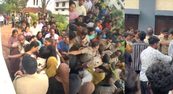 ആലുവ യുസി കോളെജിൽ പ്രിൻസിപ്പാളിന് നേരെ കരി ഓയിൽ ഒഴിച്ച് കെ.എസ്.യു പ്രവർത്തകർ ; പത്തുപേർ അറസ്റ്റിൽ ആലുവ യുസി കോളെജിൽ പ്രിൻസിപ്പാളിന് നേരെ കരി ഓയിൽ ഒഴിച്ച് കെ.എസ്.യു പ്രവർത്തകർ ; പത്തുപേർ അറസ്റ്റിൽ