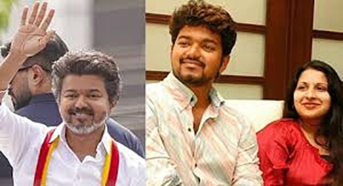 നടനും ടിവികെ അധ്യക്ഷനും ആയ വിജയ്യുടെ ഭാര്യ സംഗീത വിവാഹ മോചന ഹർജി നൽകി നടനും ടിവികെ അധ്യക്ഷനും ആയ വിജയ്യുടെ ഭാര്യ സംഗീത വിവാഹ മോചന ഹർജി നൽകി