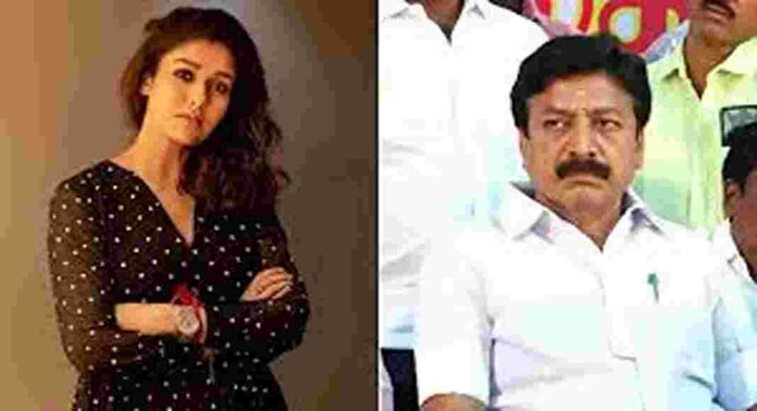 നടി നയൻതാരയുടെ പേര് എഐഎഡിഎംകെ നേതാവ് ലൈംഗികച്ചുവയോടെ ഉപയോഗിച്ചെന്ന് വിമർശനം നടി നയൻതാരയുടെ പേര് എഐഎഡിഎംകെ നേതാവ് ലൈംഗികച്ചുവയോടെ ഉപയോഗിച്ചെന്ന് വിമർശനം