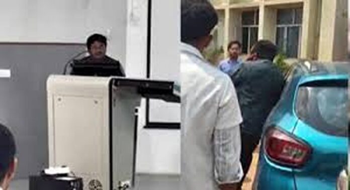 ക്ലാസ് മുറിയിൽ വിദ്യാർഥിയോട് വിവാഹാഭ്യാർഥന നടത്തിയ മെഡിക്കൽ കോളേജ് അധ്യാപകന് വിദ്യാർഥികളുടെ മർദ്ദനം ക്ലാസ് മുറിയിൽ വിദ്യാർഥിയോട് വിവാഹാഭ്യാർഥന നടത്തിയ മെഡിക്കൽ കോളേജ് അധ്യാപകന് വിദ്യാർഥികളുടെ മർദ്ദനം