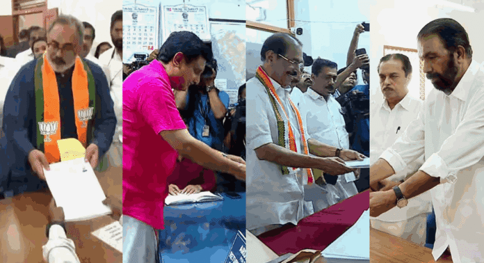 സംസ്ഥാനത്ത് നാമനിർദേശ പത്രിക സമർപ്പിക്കാൻ തിരക്ക് സംസ്ഥാനത്ത് നാമനിർദേശ പത്രിക സമർപ്പിക്കാൻ തിരക്ക്