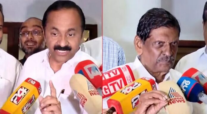 എല്ലാം ശരിയായെന്ന് സതീശൻ ; ധാരണയായില്ലെന്ന് പിജെ ജോസഫ് ; സീറ്റുകള് വെച്ചുമാറുന്നതില് ചര്ച്ച എല്ലാം ശരിയായെന്ന് സതീശൻ ; ധാരണയായില്ലെന്ന് പിജെ ജോസഫ് ; സീറ്റുകള് വെച്ചുമാറുന്നതില് ചര്ച്ച