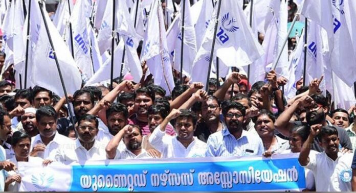സംസ്ഥാനത്തെ സ്വകാര്യ ആശുപത്രികളിലെ നഴ്സസ് വീണ്ടും സമരത്തിലേക്ക് സംസ്ഥാനത്തെ സ്വകാര്യ ആശുപത്രികളിലെ നഴ്സസ് വീണ്ടും സമരത്തിലേക്ക്
