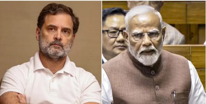 പ്രധാനമന്ത്രി നൂറ് ശതമാനവും ട്രംപിന്റെ നിയന്ത്രണത്തിലാണെന്ന് പരിഹസിച്ച് രാഹുൽ ഗാന്ധി പ്രധാനമന്ത്രി നൂറ് ശതമാനവും ട്രംപിന്റെ നിയന്ത്രണത്തിലാണെന്ന് പരിഹസിച്ച് രാഹുൽ ഗാന്ധി