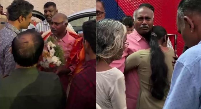 കൈക്കൂലി കേസിൽ അറസ്റ്റിലായ മോട്ടോർ വെഹിക്കിൾ ഇൻസ്പെക്ടർക്ക് ജയിലിന് പുറത്ത് വൻ സ്വീകരണം കൈക്കൂലി കേസിൽ അറസ്റ്റിലായ മോട്ടോർ വെഹിക്കിൾ ഇൻസ്പെക്ടർക്ക് ജയിലിന് പുറത്ത് വൻ സ്വീകരണം