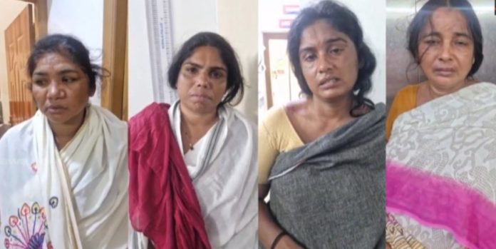 ആറ്റുകാൽ പൊങ്കാലയ്ക്കിടെ മാലമോഷണം ; നാല് സ്ത്രീകൾ പിടിയിൽ ആറ്റുകാൽ പൊങ്കാലയ്ക്കിടെ മാലമോഷണം ; നാല് സ്ത്രീകൾ പിടിയിൽ
