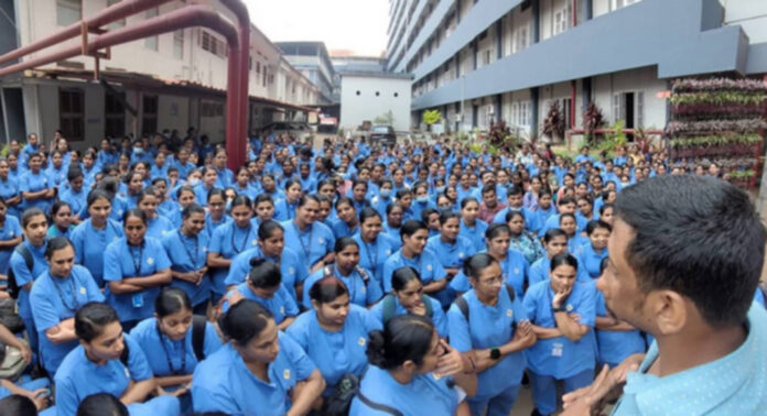 സ്വകാര്യ ആശുപത്രികളിലെ നഴ്സുമാരുടെ ശമ്പള പരിഷ്കരണത്തിൽ മധ്യസ്ഥ ചർച്ച പരാജയം സ്വകാര്യ ആശുപത്രികളിലെ നഴ്സുമാരുടെ ശമ്പള പരിഷ്കരണത്തിൽ മധ്യസ്ഥ ചർച്ച പരാജയം