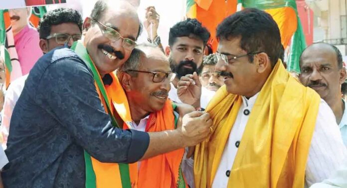 കെപിസിസി പ്രസിഡന്റ് സണ്ണി ജോസഫിന്റെ സഹോദരന് ഷാജി വി ജോസഫ് ബിജെപിയില് ചേര്ന്നു കെപിസിസി പ്രസിഡന്റ് സണ്ണി ജോസഫിന്റെ സഹോദരന് ഷാജി വി ജോസഫ് ബിജെപിയില് ചേര്ന്നു