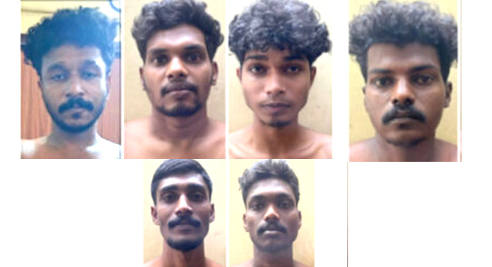 വധശ്രമ കേസിൽ സ്ഥിരം കുറ്റവാളികളായ ആറുപേർ റിമാൻഡിൽ വധശ്രമ കേസിൽ സ്ഥിരം കുറ്റവാളികളായ ആറുപേർ റിമാൻഡിൽ