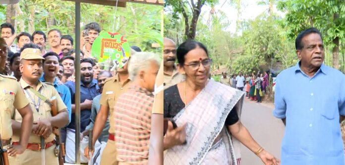 മലപ്പട്ടത്ത് ടി കെ ഗോവിന്ദനെയും രമണിയേയും കൂകിവിളിച്ച് സിപിഐഎം പ്രവർത്തകർ മലപ്പട്ടത്ത് ടി കെ ഗോവിന്ദനെയും രമണിയേയും കൂകിവിളിച്ച് സിപിഐഎം പ്രവർത്തകർ