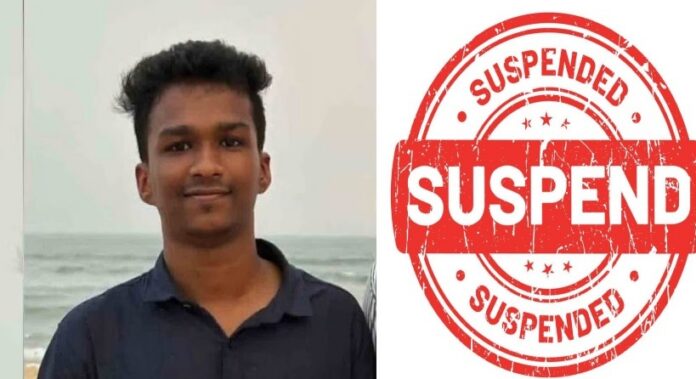ബിഡിഎസ് വിദ്യാർഥിയുടെ ആത്മഹത്യ ; ആരോപണ വിധേയരായ അധ്യാപകർക്ക് സസ്പെൻഷൻ ബിഡിഎസ് വിദ്യാർഥിയുടെ ആത്മഹത്യ ; ആരോപണ വിധേയരായ അധ്യാപകർക്ക് സസ്പെൻഷൻ
