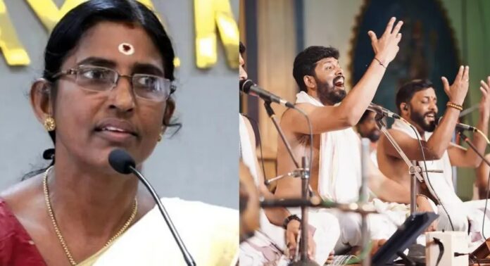 നന്ദഗോവിന്ദം ഭജൻസ് ക്ഷേത്രത്തിൽ ക്രിസ്തീയ ഭക്തിഗാനം ആലപിച്ചതിനെതിരെ കെ.പി. ശശികല നന്ദഗോവിന്ദം ഭജൻസ് ക്ഷേത്രത്തിൽ ക്രിസ്തീയ ഭക്തിഗാനം ആലപിച്ചതിനെതിരെ കെ.പി. ശശികല