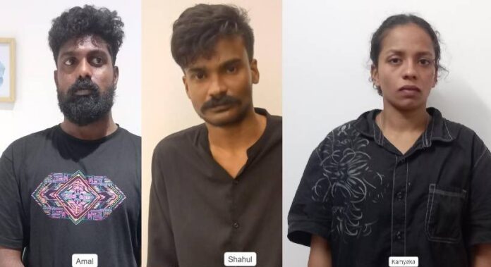 കോഴിക്കോട് 108.28 ഗ്രാം എംഡിഎംഎയുമായി യുവതി ഉള്പ്പെടെ മൂന്നു പേര് പിടിയില് കോഴിക്കോട് 108.28 ഗ്രാം എംഡിഎംഎയുമായി യുവതി ഉള്പ്പെടെ മൂന്നു പേര് പിടിയില്