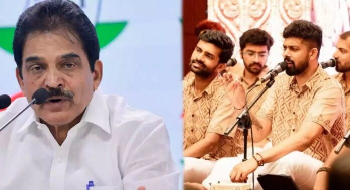 നന്ദഗോവിന്ദം ഭജൻസിന് പിന്തുണയുമായി കെ.സി വേണുഗോപാൽ നന്ദഗോവിന്ദം ഭജൻസിന് പിന്തുണയുമായി കെ.സി വേണുഗോപാൽ