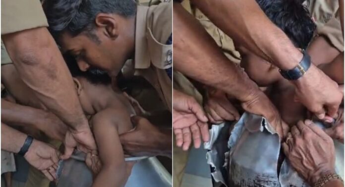 മലപ്പുറത്ത് കലത്തിൽ കുടുങ്ങിപ്പോയ നാല് വയസുകാരന് രക്ഷകരായി ഫയർ ഫോഴ്സ് മലപ്പുറത്ത് കലത്തിൽ കുടുങ്ങിപ്പോയ നാല് വയസുകാരന് രക്ഷകരായി ഫയർ ഫോഴ്സ്