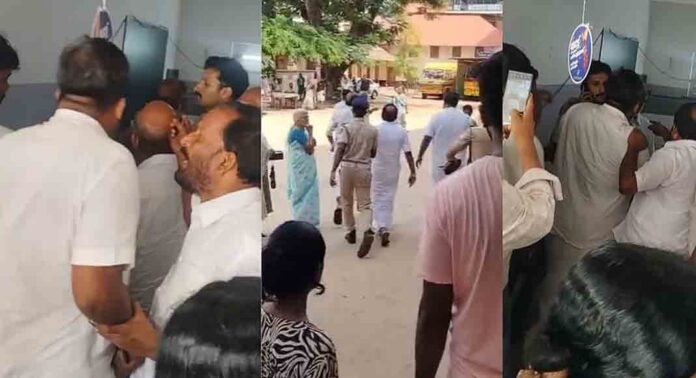 യുഡിഎഫ് സ്ഥാനാർഥി ടി.എന്. പ്രതാപന് നേരെ കയ്യേറ്റ ശ്രമം യുഡിഎഫ് സ്ഥാനാർഥി ടി.എന്. പ്രതാപന് നേരെ കയ്യേറ്റ ശ്രമം