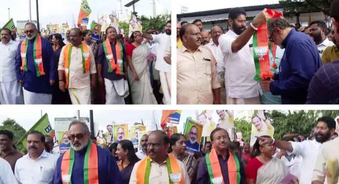 എംഎല്എമാരുടെ സത്യപ്രതിജ്ഞ ആഘോഷമാക്കി ബിജെപി എംഎല്എമാരുടെ സത്യപ്രതിജ്ഞ ആഘോഷമാക്കി ബിജെപി