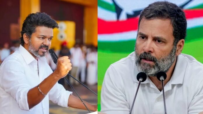 തമിഴ്നാട്ടിൽ വിജയ് സർക്കാരിൽ കോൺഗ്രസിനും മന്ത്രിമാർ ; സത്യപ്രതിജ്ഞ ചടങ്ങിൽ രാഹുൽ ഗാന്ധി പങ്കെടുക്കും തമിഴ്നാട്ടിൽ വിജയ് സർക്കാരിൽ കോൺഗ്രസിനും മന്ത്രിമാർ ; സത്യപ്രതിജ്ഞ ചടങ്ങിൽ രാഹുൽ ഗാന്ധി പങ്കെടുക്കും