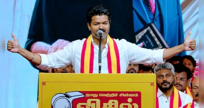 തമിഴക വെട്രി കഴകം നേടിയ ഉജ്ജ്വല മുന്നേറ്റത്തിൽ പ്രതികരണവുമായി വിജയ് തമിഴക വെട്രി കഴകം നേടിയ ഉജ്ജ്വല മുന്നേറ്റത്തിൽ പ്രതികരണവുമായി വിജയ്
