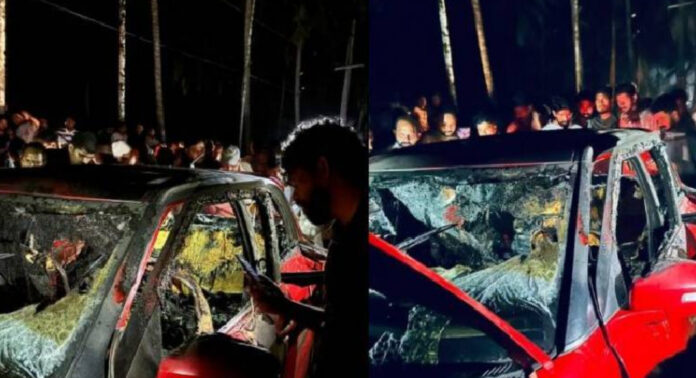 കോഴിക്കോട് കാർ തീപിടുത്തം : ഗർഭിണിയുടെ മരണം കൊലപാതകമെന്ന് സംശയം ; കാറിനുള്ളിൽ പെട്രോളിന്റെ സാന്നിധ്യം കണ്ടെത്തി കോഴിക്കോട് കാർ തീപിടുത്തം : ഗർഭിണിയുടെ മരണം കൊലപാതകമെന്ന് സംശയം ; കാറിനുള്ളിൽ പെട്രോളിന്റെ സാന്നിധ്യം കണ്ടെത്തി
