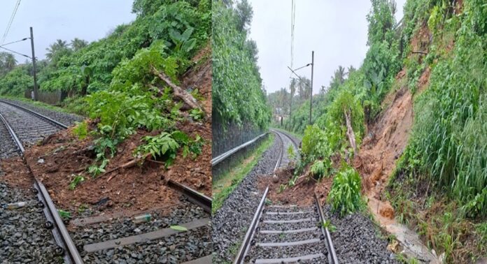 നേമത്തിനും തിരുവനന്തപുരം സെൻട്രലിനും ഇടയിൽ മണ്ണിടിച്ചിൽ നേമത്തിനും തിരുവനന്തപുരം സെൻട്രലിനും ഇടയിൽ മണ്ണിടിച്ചിൽ