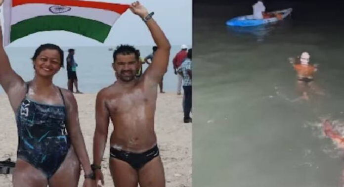രാമസേതു നീന്തി കടന്ന് ദമ്പതികൾ; നീന്തലിൽ ചരിത്രംകുറിച്ച് ഐടി പ്രൊഫഷണലുകൾ രാമസേതു നീന്തി കടന്ന് ദമ്പതികൾ; നീന്തലിൽ ചരിത്രംകുറിച്ച് ഐടി പ്രൊഫഷണലുകൾ