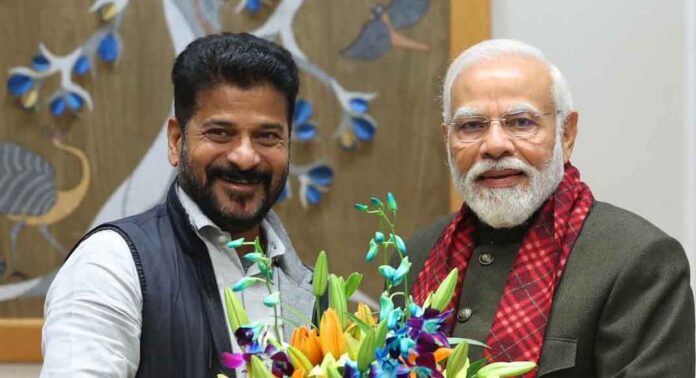ഗുജറാത്ത് മോഡലിനെ വാഴ്ത്തി രേവന്ത് റെഡ്ഡി ; തമാശ കലർത്തി മോദിയുടെ ഓഫർ ഗുജറാത്ത് മോഡലിനെ വാഴ്ത്തി രേവന്ത് റെഡ്ഡി ; തമാശ കലർത്തി മോദിയുടെ ഓഫർ