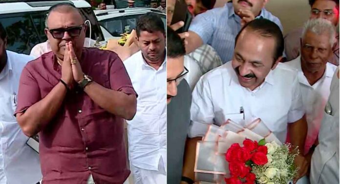 മുഖ്യമന്ത്രി സതീശന്റെ ജന്മദിനത്തിൽ അതിഥിയായി തുഷാർ വെള്ളാപ്പള്ളി മുഖ്യമന്ത്രി സതീശന്റെ ജന്മദിനത്തിൽ അതിഥിയായി തുഷാർ വെള്ളാപ്പള്ളി