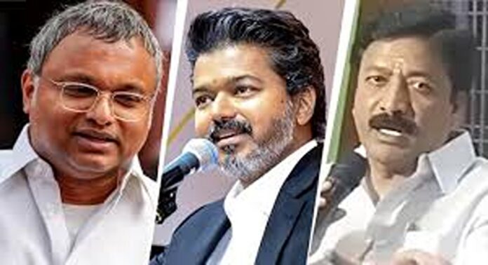 അണ്ണാ ഡിഎംകെ വിമത വിഭാഗത്തെ മന്ത്രിസഭയിൽ ഉൾപ്പെടുത്താനുള്ള നീക്കത്തിനെതിരെ കോൺഗ്രസ് എംപി കാർത്തി പി ചിദംബരം രംഗത്ത് അണ്ണാ ഡിഎംകെ വിമത വിഭാഗത്തെ മന്ത്രിസഭയിൽ ഉൾപ്പെടുത്താനുള്ള നീക്കത്തിനെതിരെ കോൺഗ്രസ് എംപി കാർത്തി പി ചിദംബരം രംഗത്ത്