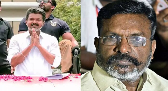 വിജയിയുടെ തമിഴക വെട്രി കഴകത്തെ സമ്മർദ്ദത്തിലാക്കി വിസികെയുടെ കടുത്ത നിബന്ധനകൾ വിജയിയുടെ തമിഴക വെട്രി കഴകത്തെ സമ്മർദ്ദത്തിലാക്കി വിസികെയുടെ കടുത്ത നിബന്ധനകൾ