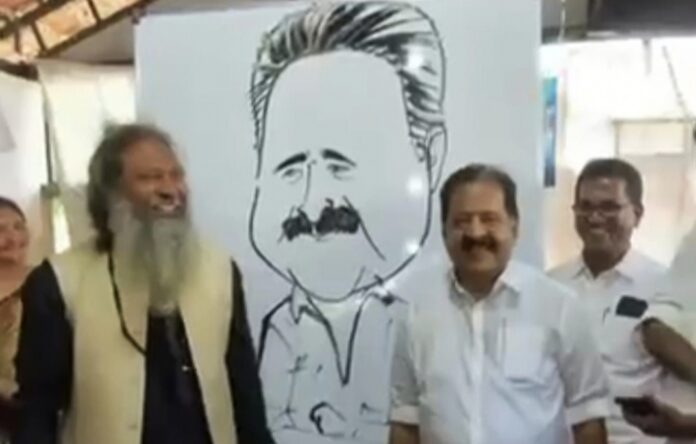 സ്കൂൾ പ്രവേശനോത്സവം : ആഭ്യന്തരമന്ത്രിക്ക് വേഗവരയിലൂടെ വരവേൽപ്പ് സ്കൂൾ പ്രവേശനോത്സവം : ആഭ്യന്തരമന്ത്രിക്ക് വേഗവരയിലൂടെ വരവേൽപ്പ്