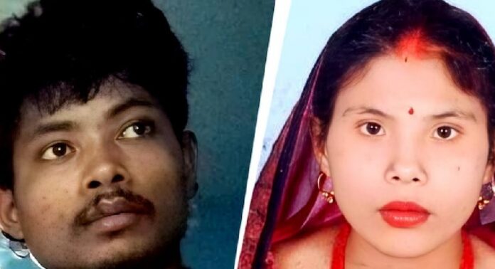 കുടുംബവഴക്കിനെത്തുടർന്ന് ഭാര്യയെ ശ്വാസം മുട്ടിച്ച് കൊലപ്പെടുത്തി മൃതദേഹം യുവാവ് മാവിൽ കെട്ടിത്തൂക്കി കുടുംബവഴക്കിനെത്തുടർന്ന് ഭാര്യയെ ശ്വാസം മുട്ടിച്ച് കൊലപ്പെടുത്തി മൃതദേഹം യുവാവ് മാവിൽ കെട്ടിത്തൂക്കി