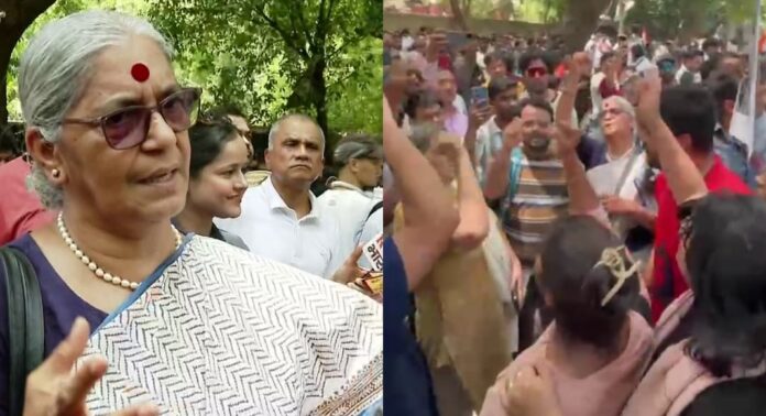 ആനി രാജയെ പിടിച്ചുതള്ളി, നിലത്തുവീണു ; സിജെപി പ്രതിഷേധത്തിനിടെയുണ്ടായ കൈയേറ്റത്തിൽ മൂന്ന് പേർ പോലീസ് കസ്റ്റഡിയിൽ ആനി രാജയെ പിടിച്ചുതള്ളി, നിലത്തുവീണു ; സിജെപി പ്രതിഷേധത്തിനിടെയുണ്ടായ കൈയേറ്റത്തിൽ മൂന്ന് പേർ പോലീസ് കസ്റ്റഡിയിൽ