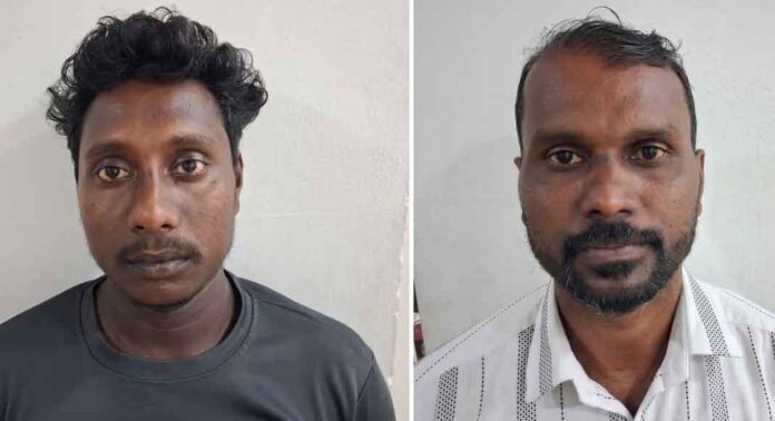 കടയുടമയെയും മകനെയും തലയ്ക്ക് കല്ല് കൊണ്ടിടിച്ച് പരിക്കേൽപ്പിച്ച കേസിൽ രണ്ട് പേർ പിടിയിലായി കടയുടമയെയും മകനെയും തലയ്ക്ക് കല്ല് കൊണ്ടിടിച്ച് പരിക്കേൽപ്പിച്ച കേസിൽ രണ്ട് പേർ പിടിയിലായി