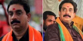 ഭാര്യവീട്ടിലേക്ക് ആളെ വിട്ട് ഭാര്യയെ ഭീഷണിപ്പെടുത്തി : തൃശ്ശൂർ ബിജെപി ജില്ലാ പ്രസിഡൻ്റിനെതിരെ വീണ്ടും കേസ്