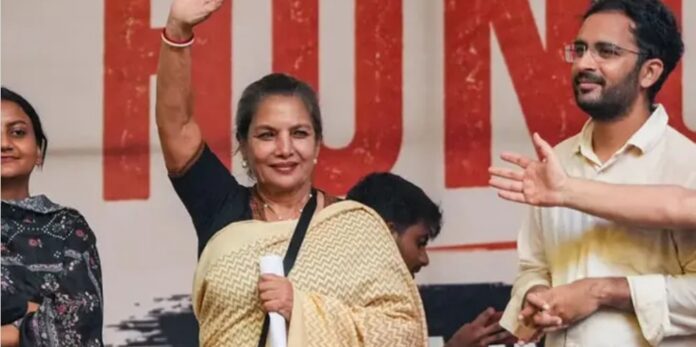 സമരമുഖത്തുനിന്ന് മടങ്ങിയ നടി ഷബാന ആസ്മിക്ക് ആരോഗ്യപ്രശ്നം ; പന്നിപ്പനി ബാധയെന്ന് റിപ്പോർട്ട് സമരമുഖത്തുനിന്ന് മടങ്ങിയ നടി ഷബാന ആസ്മിക്ക് ആരോഗ്യപ്രശ്നം ; പന്നിപ്പനി ബാധയെന്ന് റിപ്പോർട്ട്