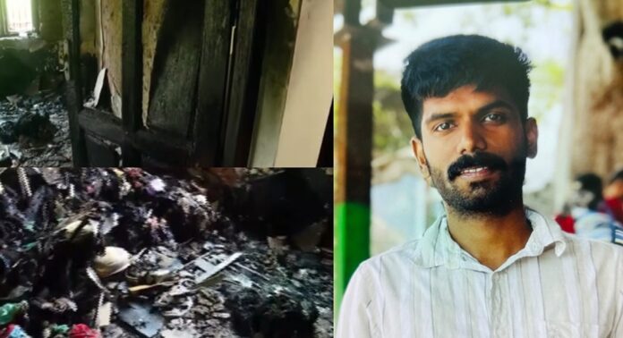 കണ്ണൂരിൽ രക്ഷിതാക്കൾ പണം നൽകാത്തതിൽ പ്രതിഷേധിച്ച് സ്വന്തം വീടിന് തീയിട്ട് യുവാവ് കണ്ണൂരിൽ രക്ഷിതാക്കൾ പണം നൽകാത്തതിൽ പ്രതിഷേധിച്ച് സ്വന്തം വീടിന് തീയിട്ട് യുവാവ്