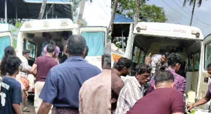 തൃശ്ശൂർ വടക്കാഞ്ചേരിയിൽ നിയന്ത്രണംവിട്ട ആംബുലൻസ് കെട്ടിടത്തിലേക്ക് ഇടിച്ചു കയറി അപകടം തൃശ്ശൂർ വടക്കാഞ്ചേരിയിൽ നിയന്ത്രണംവിട്ട ആംബുലൻസ് കെട്ടിടത്തിലേക്ക് ഇടിച്ചു കയറി അപകടം