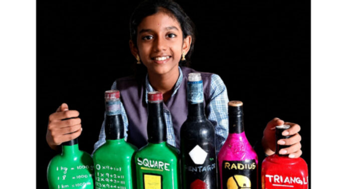 ഗണിതത്തെ കുപ്പിയിലാക്കി ഭവിക എന്ന ആറാം ക്ലാസുകാരി : ചെറിയ പ്രായത്തില് നേടിയത് നിരവധി അംഗീകാരങ്ങള് ഗണിതത്തെ കുപ്പിയിലാക്കി ഭവിക എന്ന ആറാം ക്ലാസുകാരി : ചെറിയ പ്രായത്തില് നേടിയത് നിരവധി അംഗീകാരങ്ങള്