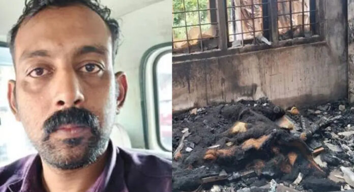 മകനോടുള്ള വ്യക്തിവിരോധം ; യുവാവ് അയൽവാസിയുടെ വീടിന് തീയിട്ടു മകനോടുള്ള വ്യക്തിവിരോധം ; യുവാവ് അയൽവാസിയുടെ വീടിന് തീയിട്ടു