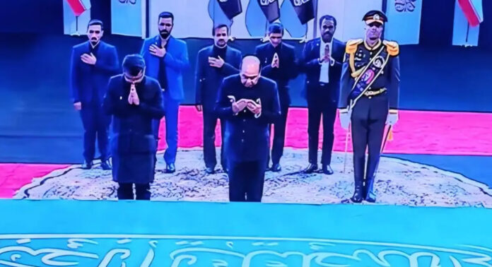 ഖമനേയിയുടെ സംസ്കാരചടങ്ങുകൾ ; ആദരാഞ്ജലികളർപ്പിച്ച് ഇന്ത്യൻ പ്രതിനിധി സംഘം ഖമനേയിയുടെ സംസ്കാരചടങ്ങുകൾ ; ആദരാഞ്ജലികളർപ്പിച്ച് ഇന്ത്യൻ പ്രതിനിധി സംഘം