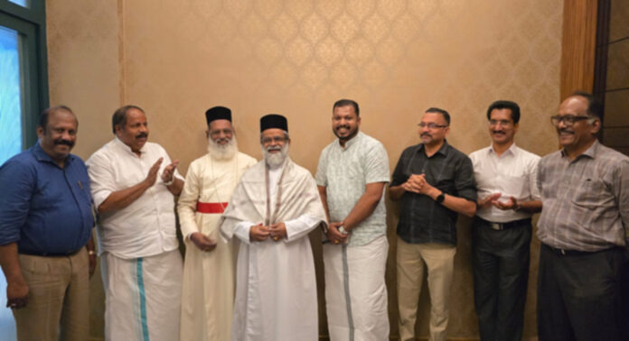 ഡോ.എം.പി.ജോർജ് കോർ എപ്പിസ്കോപ്പയെ ക്രിസ്ത്യൻ ചർച്ചസ് ഫെഡറേഷൻ ആദരിച്ചു ഡോ.എം.പി.ജോർജ് കോർ എപ്പിസ്കോപ്പയെ ക്രിസ്ത്യൻ ചർച്ചസ് ഫെഡറേഷൻ ആദരിച്ചു