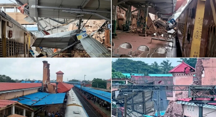 ക്ലോക്ക് ടവർ തകർന്നുവീണ സംഭവം : കോഴിക്കോട് റെയിൽവേ സ്റ്റേഷനിലെ പഴക്കമുള്ള കെട്ടിടങ്ങൾ പൊളിച്ചു തുടങ്ങി ക്ലോക്ക് ടവർ തകർന്നുവീണ സംഭവം : കോഴിക്കോട് റെയിൽവേ സ്റ്റേഷനിലെ പഴക്കമുള്ള കെട്ടിടങ്ങൾ പൊളിച്ചു തുടങ്ങി