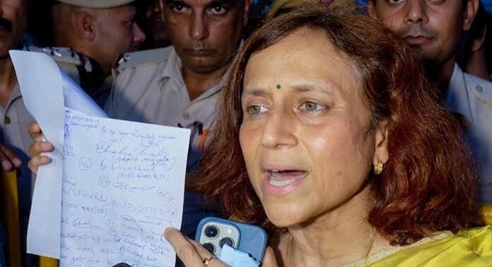 കോൺഗ്രസിന്റെ സമരം ആത്മാർത്ഥതയില്ലാത്തതാണെന്ന് സോനം വാങ്ചുക്കിന്റെ ഭാര്യ ഗീതാഞ്ജലി ആങ്മോ കോൺഗ്രസിന്റെ സമരം ആത്മാർത്ഥതയില്ലാത്തതാണെന്ന് സോനം വാങ്ചുക്കിന്റെ ഭാര്യ ഗീതാഞ്ജലി ആങ്മോ