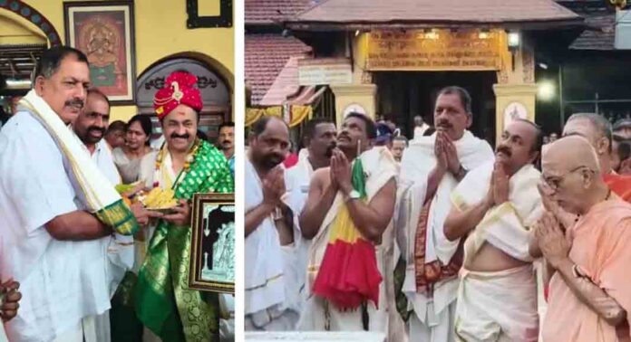 കൊല്ലൂർ മൂകാംബിക ക്ഷേത്രത്തിൽ ദർശനം നടത്തി മുഖ്യമന്ത്രി വി ഡി സതീശൻ കൊല്ലൂർ മൂകാംബിക ക്ഷേത്രത്തിൽ ദർശനം നടത്തി മുഖ്യമന്ത്രി വി ഡി സതീശൻ