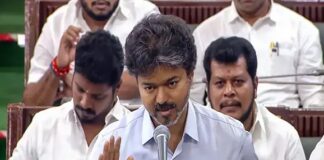 തമിഴ്നാട് നിയമസഭയിലെ മുഖ്യമന്ത്രി സി ജോസഫ് വിജയുടെ പരാമർശത്തെ ചൊല്ലി ഡിഎംകെ പ്രതിഷേധം