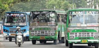 സ്വകാര്യ ബസ് ഉടമകൾ സമരത്തിലേക്ക് ; ബസുകൾ നിർത്തിവെച്ച് അനിശ്ചിതകാല പണിമുടക്ക്